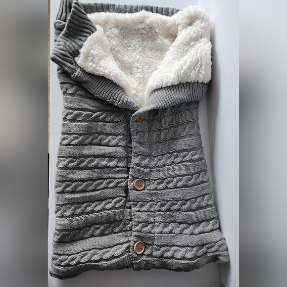 Baby Blanket Thicken Warm Stroller Knit Sleepsack Sleeping Bag Baby Blankets - Picture 2 of 3